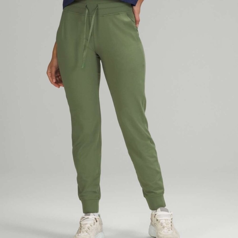 Lululemon Ready to Rulu High-Rise Jogger Size 2 Green Sporty Drawstring Pockets
